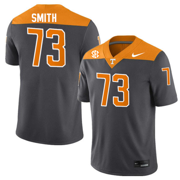Tennessee Volunteers #73 Trey Smith College Football Jerseys Stitched Sale-Anthracite